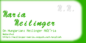 maria meilinger business card